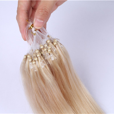 Unprocessed micro ring loop remy hair extensions,Double drawn virgin hair, micro loophair extensions 1g HN232
